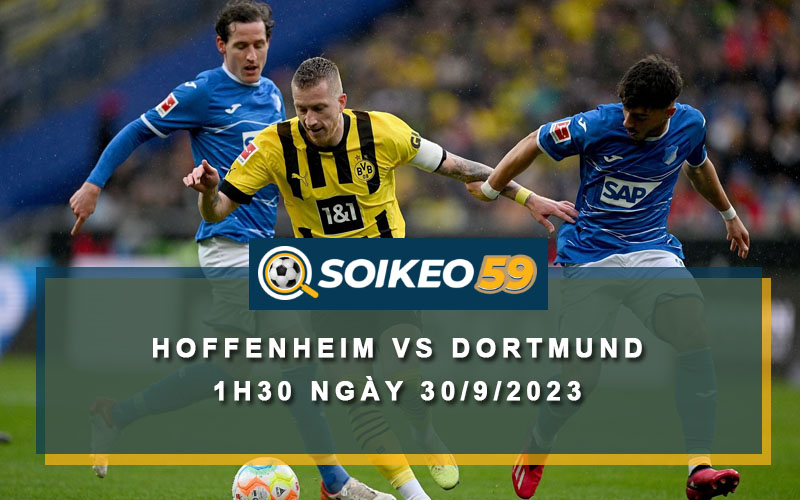 Soi kèo Hoffenheim vs Dortmund 1h30 ngày 30/9/2023